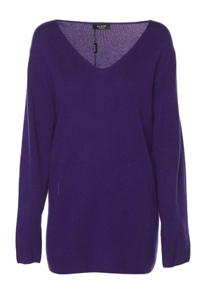 BASLER V-neck sweater - Purple