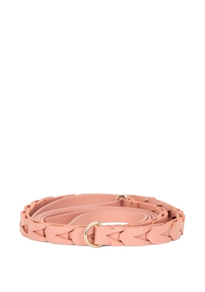 RED(V) braided belt - Pink