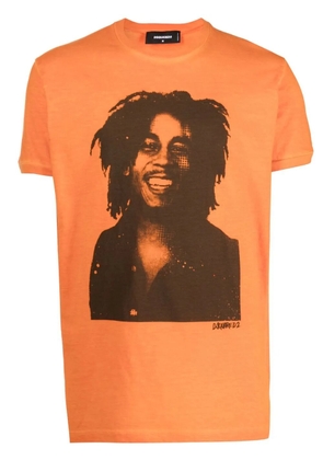 DSQUARED2 Bob Marley quote t-shirt - Orange