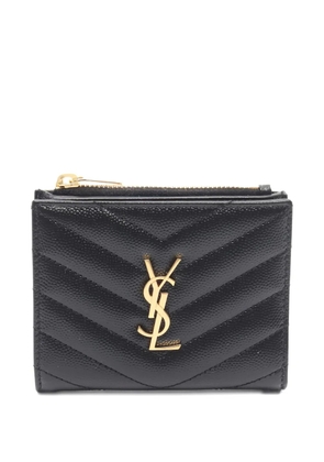 Saint Laurent Pre-Owned 2020s quilted-leather bi-fold wallet - Black