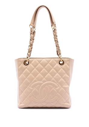 CHANEL Pre-Owned 2010-2011 Caviar Petite Shopping tote bag - Brown