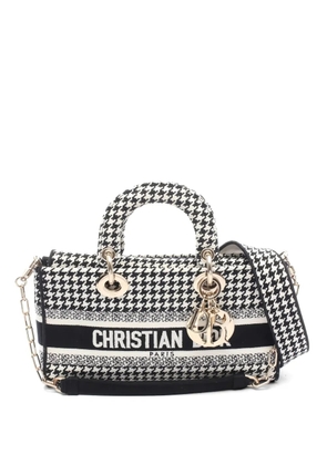Christian Dior Pre-Owned houndstooth handle handbag - Black