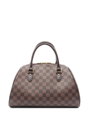 Louis Vuitton Pre-Owned 2002 check top handle handbag - Brown
