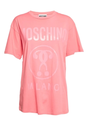 Moschino Pre-Owned logo-detail crew-neck T-shirt - Pink