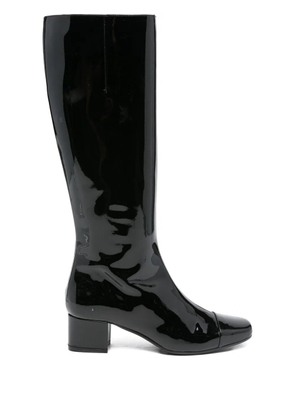 Carel Paris 50mm leather square-toe boots - Black
