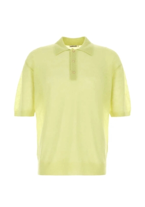 Auralee mohair blend polo shirt - Yellow