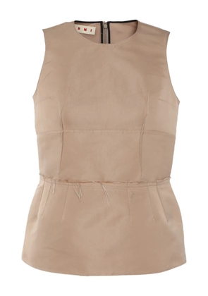 Marni Pre-Owned satin sleeveless top - Neutrals