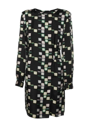 Emporio Armani Pre-Owned print-detail mini dress - Black