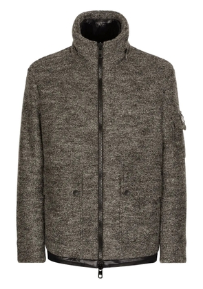 Dolce & Gabbana logo-plaque wool jacket - Grey