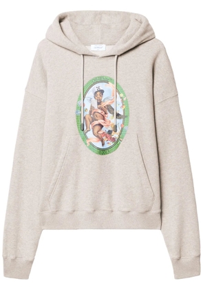 Off-White Fresco-Oval Skate hoodie - Grey