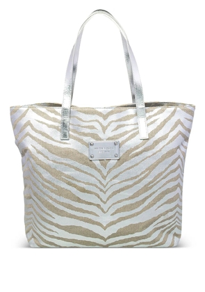 Michael Kors Vintage zebra-print tote bag - Neutrals