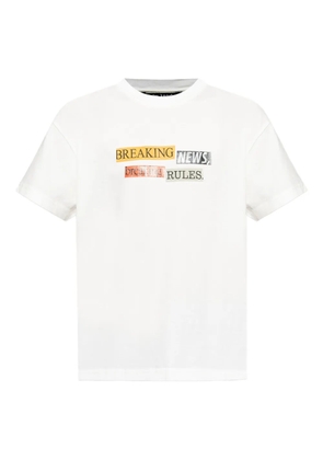 Palm Angels breaking news graphic t-shirt - White