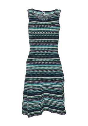 Missoni Pre-Owned round-neck sleeveless midi dress - Blue
