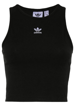 adidas ribbed tank top - Black