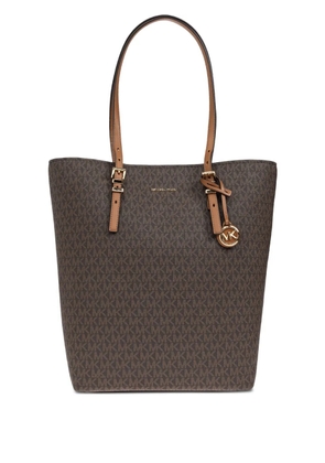 Michael Michael Kors logo-pattern tote bag - Brown