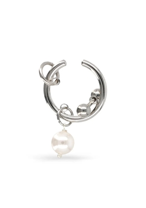 Justine Clenquet Betsy pearl drop earcuff - Silver