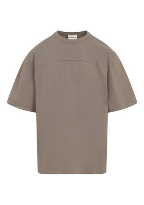 MORDECAI stripe-detail cotton T-shirt - Brown