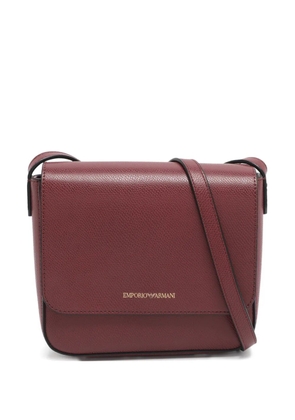 Emporio Armani Pre-Owned faux-leather crossbody bag - Red