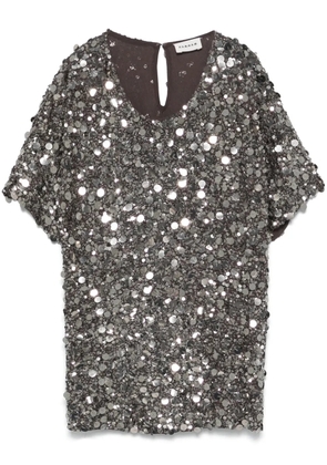 P.A.R.O.S.H. sequin-embellished T-shirt - Grey