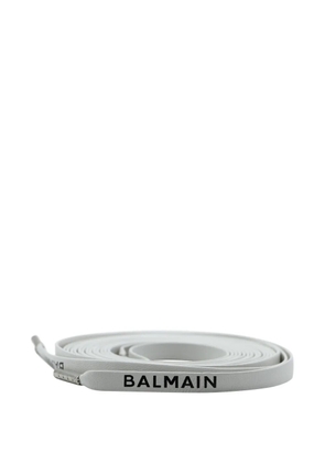 Balmain leather laces - White