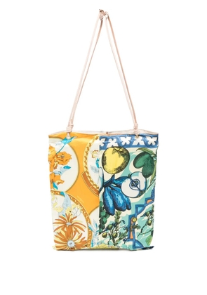 MANIPURI floral-print tote bag - Yellow
