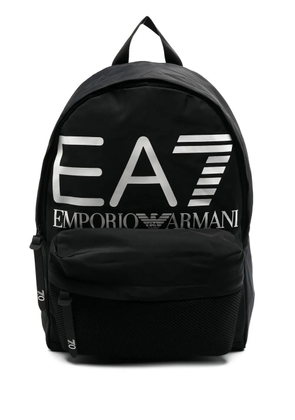 Ea7 Emporio Armani logo-print backpack - Black