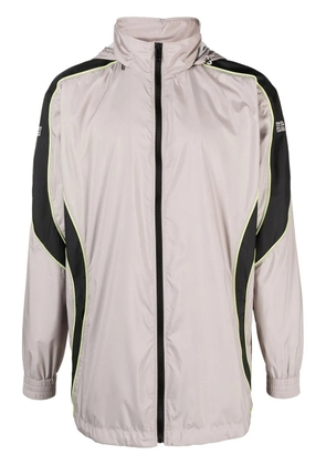 Givenchy logo-print hooded jacket - Neutrals