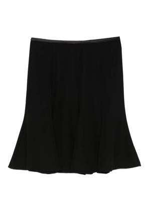 Emporio Armani flared mini skirt - Black