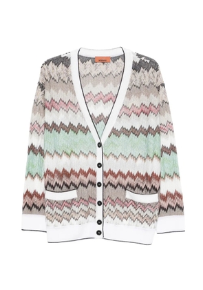 Missoni zigzag-knit cardigan - White