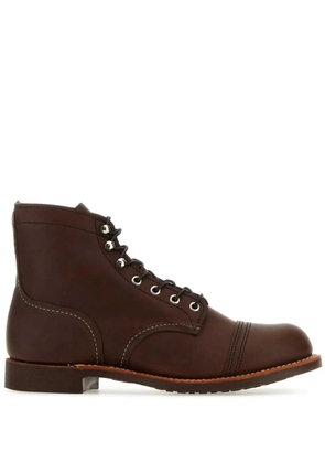 Red Wing Shoes Iron Ranger leather ankle boots - Brown