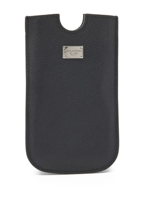 Dolce & Gabbana Pre-Owned leather smartphone case - Black
