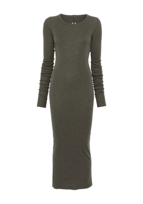 Rick Owens long-sleeve midi dress - Green