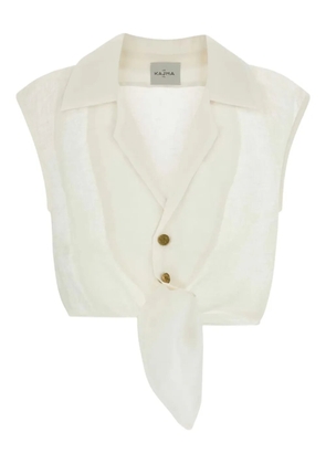 Le Kasha Sanabo V-neck blouse - White