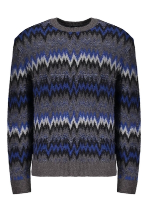 Herno striped multicolour sweater - Grey