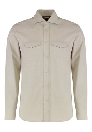 Moorer Garret-M3 chest-pocket button shirt - Neutrals