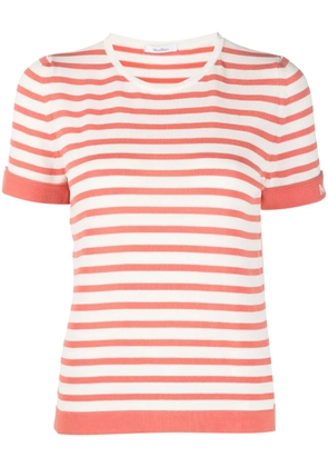 Max Mara striped knitted top - Orange