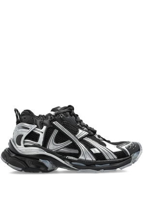 Balenciaga logo lace-up sneakers - Black