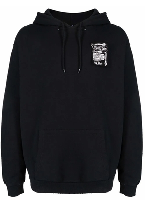 Raf Simons patch-detail long-sleeved hoodie - Black
