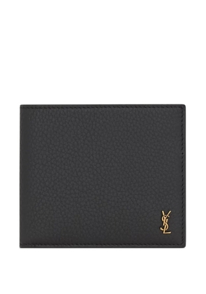Saint Laurent logo leather wallet - Black