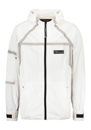 ISO.POETISM mesh panel hooded jacket - White