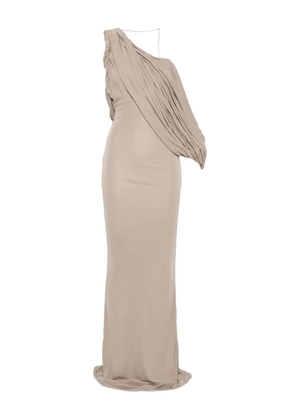 Christopher Esber draped one-shoulder dress - Neutrals