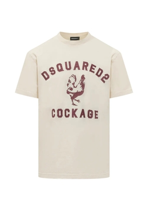 DSQUARED2 rooster-print T-shirt - Neutrals