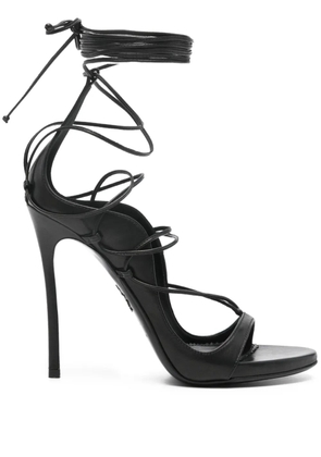 DSQUARED2 105mm leather heeled sandals - Black