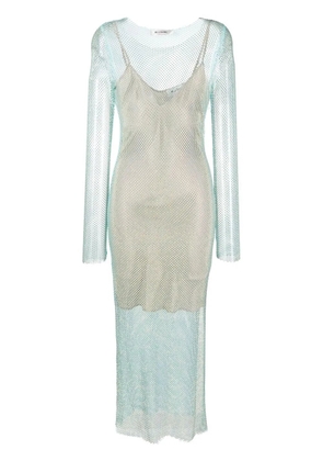Blugirl long-sleeved sequin dress - Blue