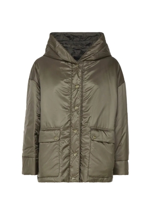 'S Max Mara hooded button-fastening jacket - Green