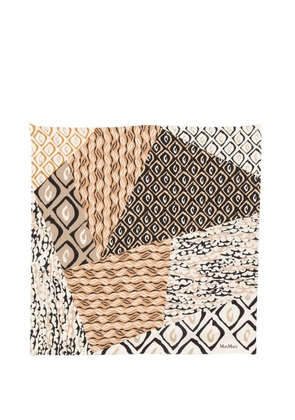 Max Mara patchwork-print scarf - Neutrals