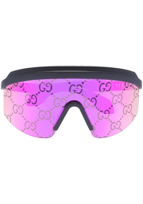 Gucci Eyewear Mask frame GG sunglasses - Black