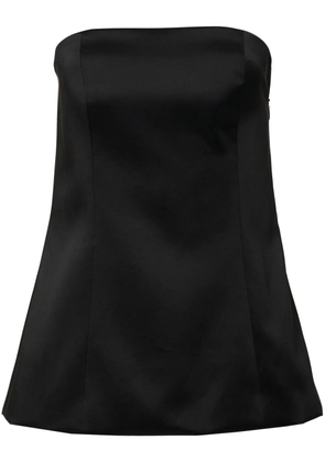 Carolina Herrera satin strapless top - Black
