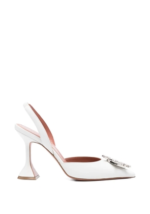 Amina Muaddi Begum slingback pumps - White
