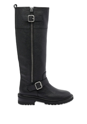 Via Roma 15 leather knee-high boots - Black